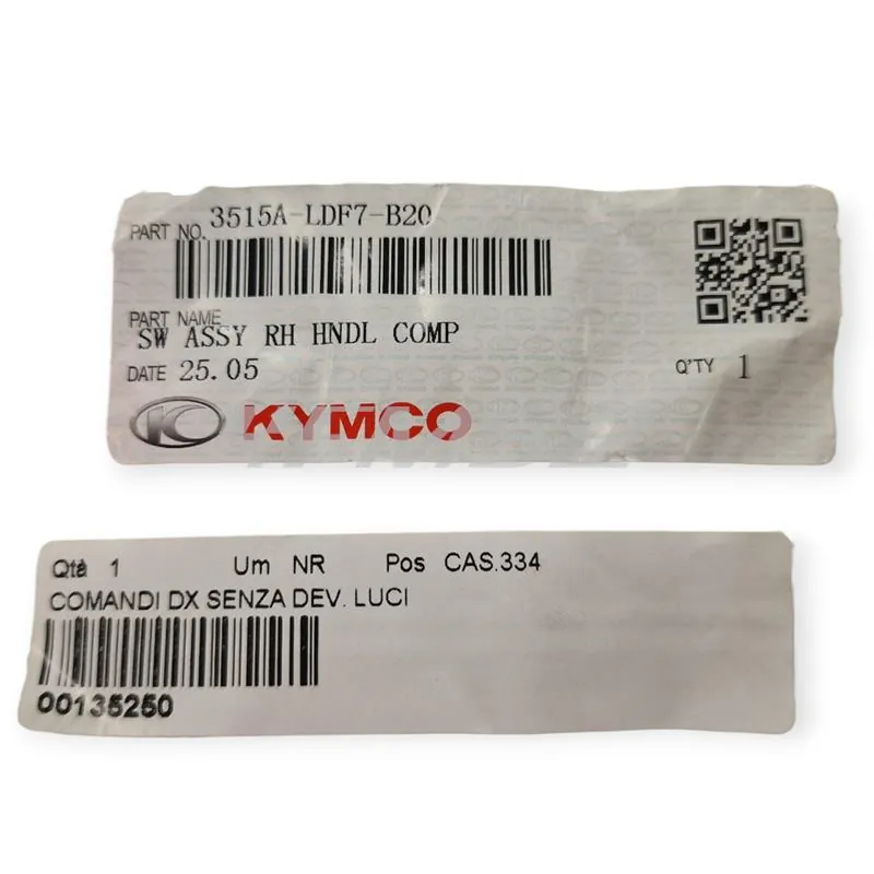3515A-LDF7-B20 Comandi dx senza dev. luci