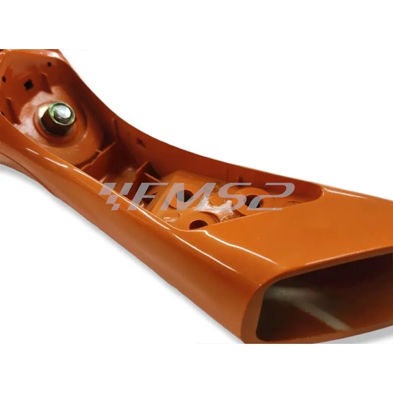 00152111E Specchietto retrovisore destro di colore arancio metallizzato per maxi scooter Kymco Xciting 250 e 500 cc con attacco allo scudo anteriore 1° serie
