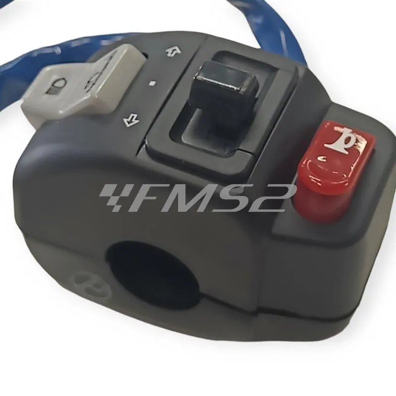 Comando devio luci sinistro completo di coperchio posteriore per scooter e maxi scooter Kymco 50, 125, 150 e 200 cc, ricambio 00152643