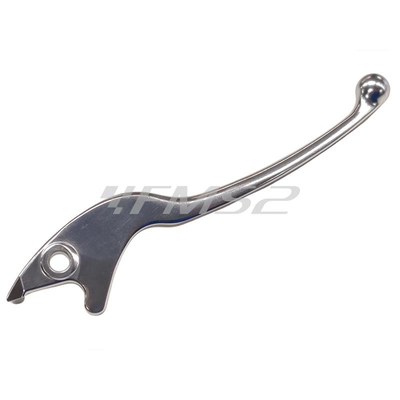 Leva freno destra in alluminio di colore argento lucidato originale per scooter e maxi scooter e quad Kymco 50, 125, 150, 200, 300 e 450 cc, ricambio 00153960