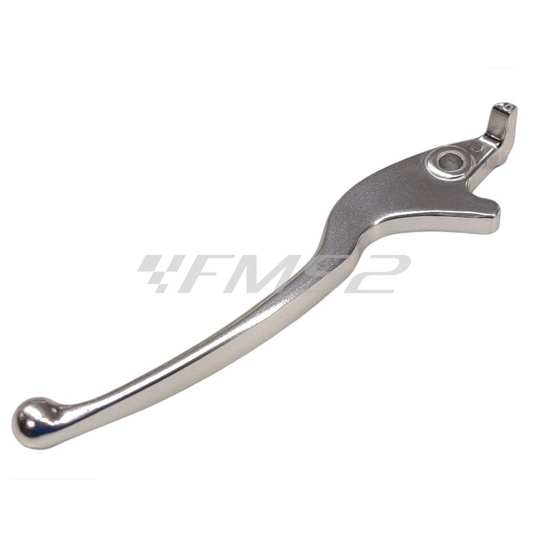 Leva freno destra in alluminio di colore argento lucidato originale per scooter e maxi scooter e quad Kymco 50, 125, 150, 200, 300 e 450 cc, ricambio 00153960