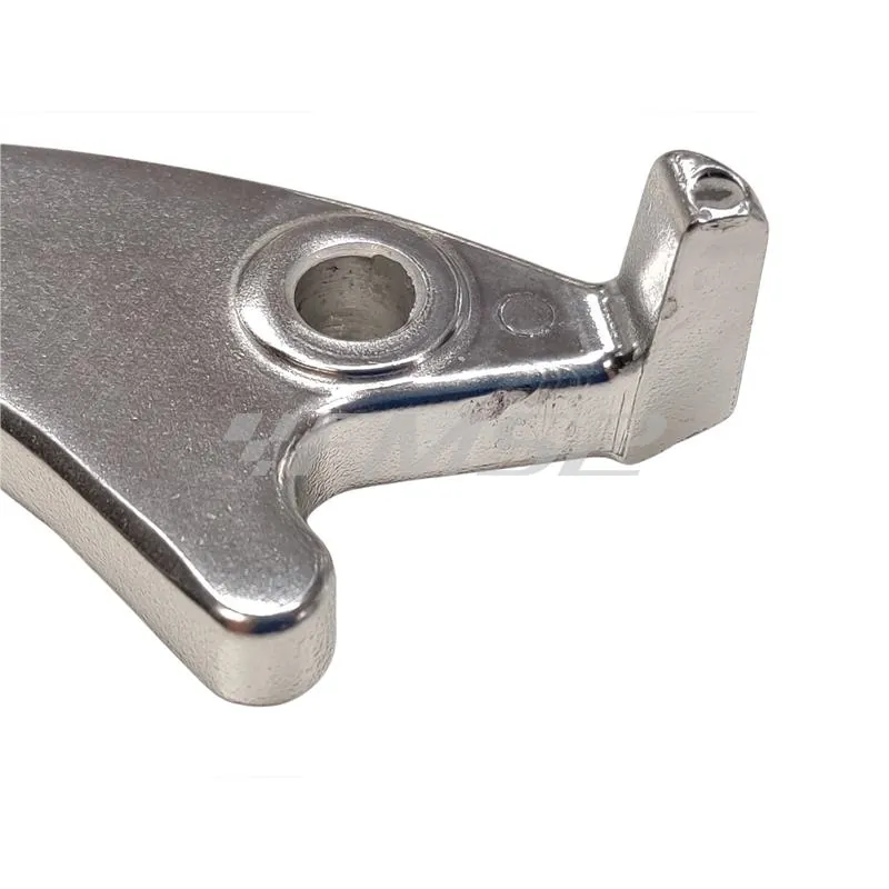 00153960 Leva freno destra in alluminio di colore argento lucidato originale per scooter e maxi scooter e quad Kymco 50, 125, 150, 200, 300 e 450 cc
