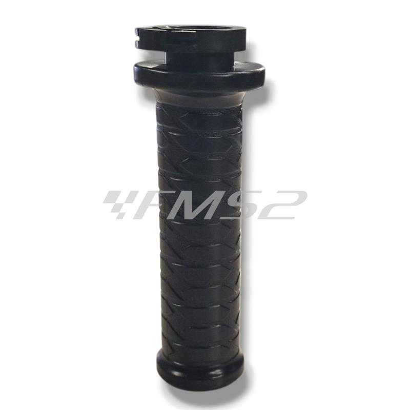 Manopola destra acceleratore originale Kymco in gomma di colore nero maggiore specifica per maxi scooter Kymco Downtown 350 cc I TCS euro 4 e 5 prodotti dal 2019 in poi, ricambio 00154279N1R