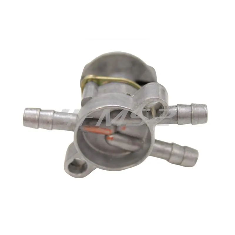 Rubinetto carburante Kymco a 3 vie a levetta con funzione on-off-res, fissaggio a 2 viti per quad Kymco , ricambio 00160023