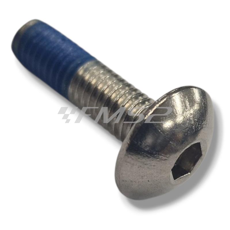 Vite bombata esagonale M6x22 mm Kymco con frena filetti per copri marmitta, ricambio 00190542 – Compatibile scooter Kymco
