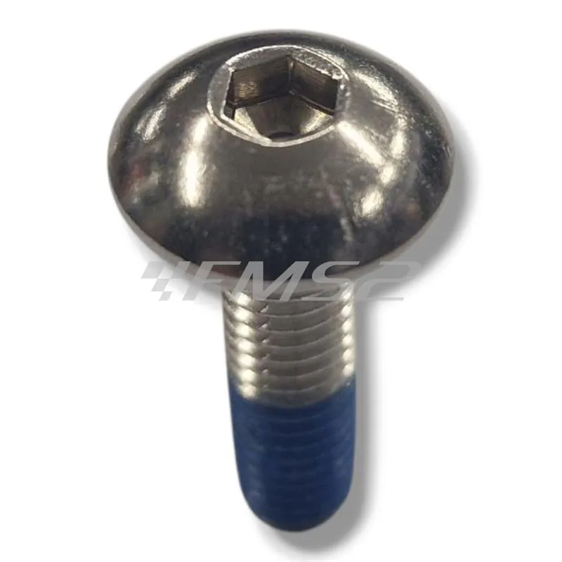 00190542 Vite bombata esagonale M6x22 mm Kymco con frena filetti per copri marmitta