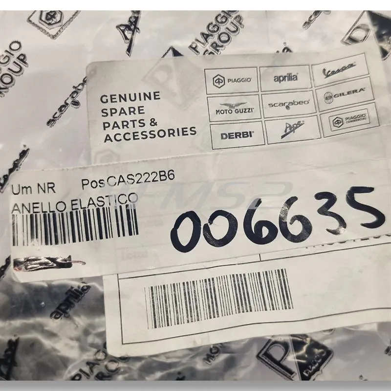 Anello elastico (Piaggio Gilera), ricambio 006635