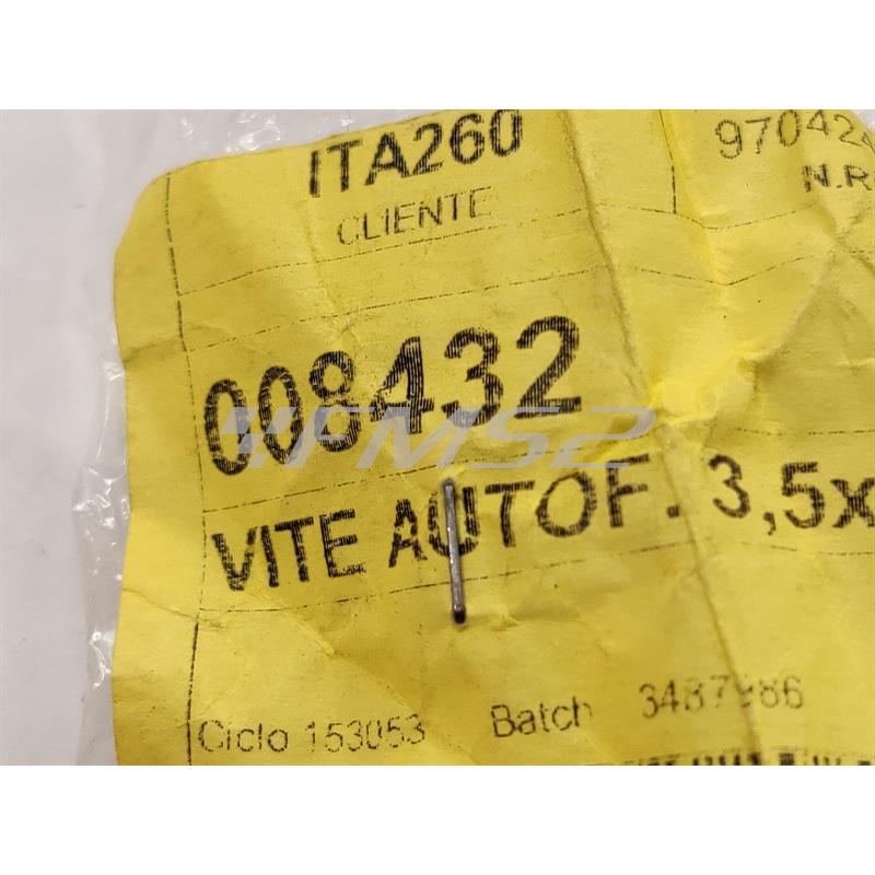 Vite autofilettante 3.5 x 9.5 (Piaggio Gilera), ricambio 008432