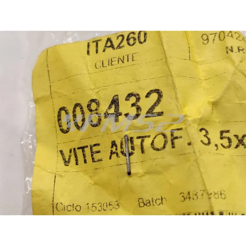 008432 Vite autofilettante 3.5 x 9.5 (Piaggio Gilera)