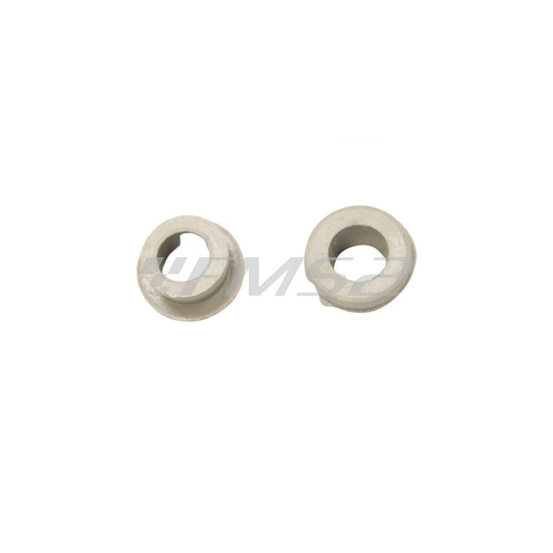Boccolina in gomma grigia per passaggio tirante fissaggio scocca Piaggio vespa old model 125, 150, 180, 200 cc, ricambio 083111