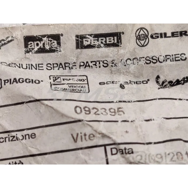 092395 Vite corta chiusura vaschetta miscela carburatore dell'orto serie SI Piaggio vespa PX, old model, Cosa, T5