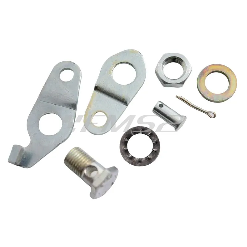 Morsetto completo originale Piaggio per fissaggio filo freno posteriore alla ruota e nel pedale del freno posteriore, ricambio 154738