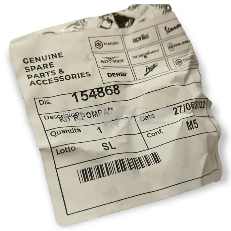 154868 Kit revisione pompa freno Ape (Piaggio Gilera)