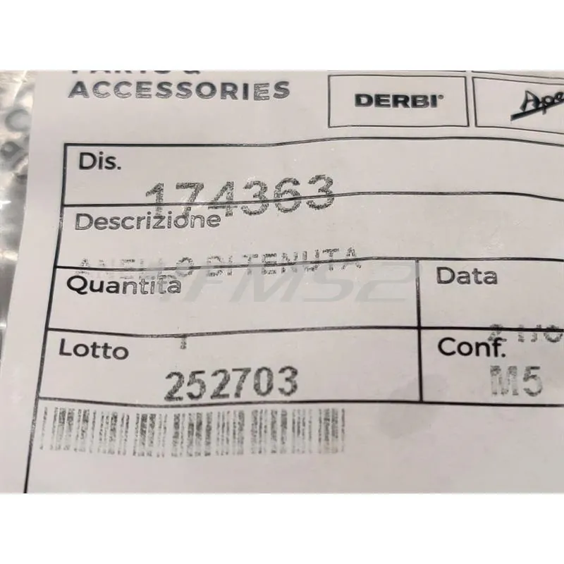 174363 Anello di tenuta paraolio (Piaggio Gilera)