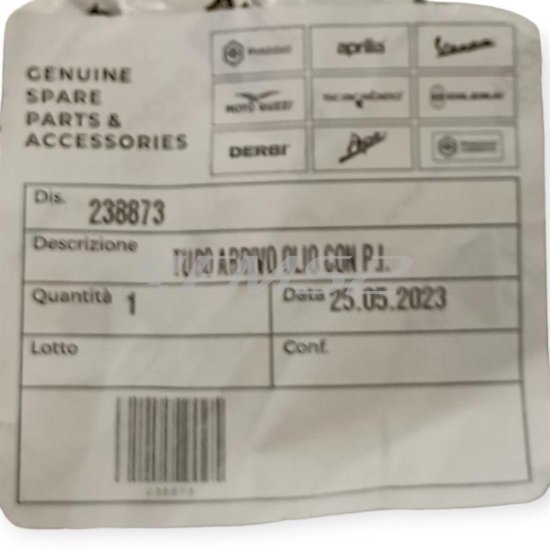 Tubo arrivo olio con p.i., ricambio 238873