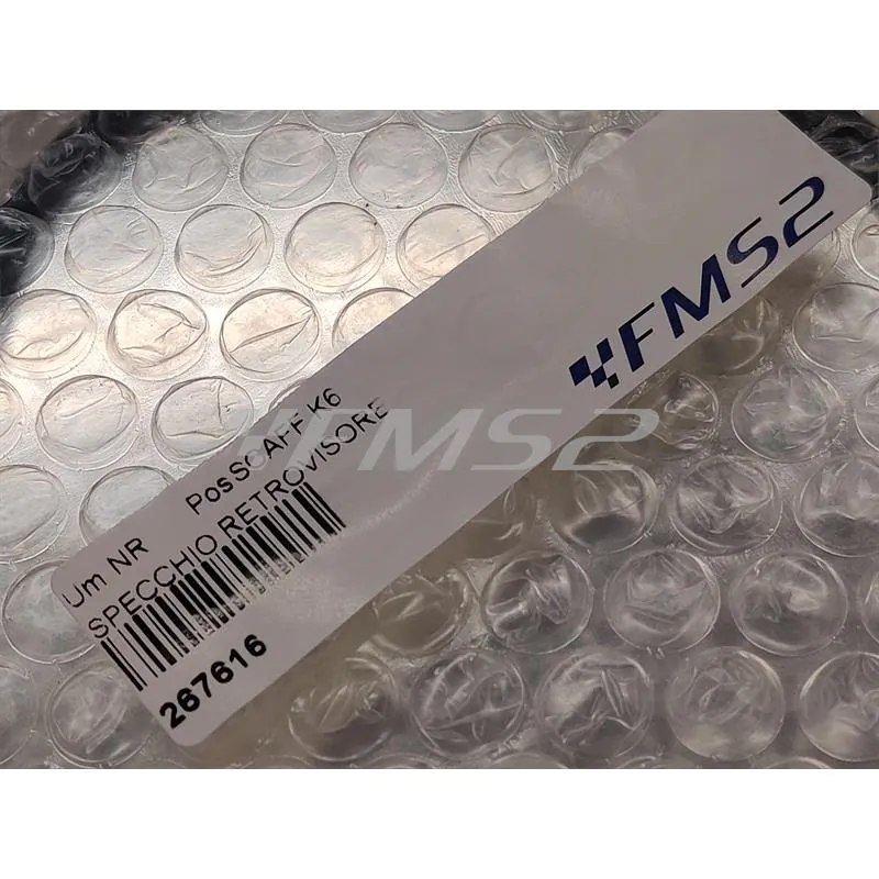 Specchietto retrovisore sinistro Orion tipo originale in plastica di colore nero per ciclomotori Piaggio SI modello FL2 con telaio SRM1T e SRV1T prodotti dal 1991 fino al 1997, ricambio 267616