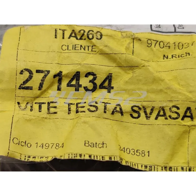 271434 Vite testa svasata (Piaggio Gilera)