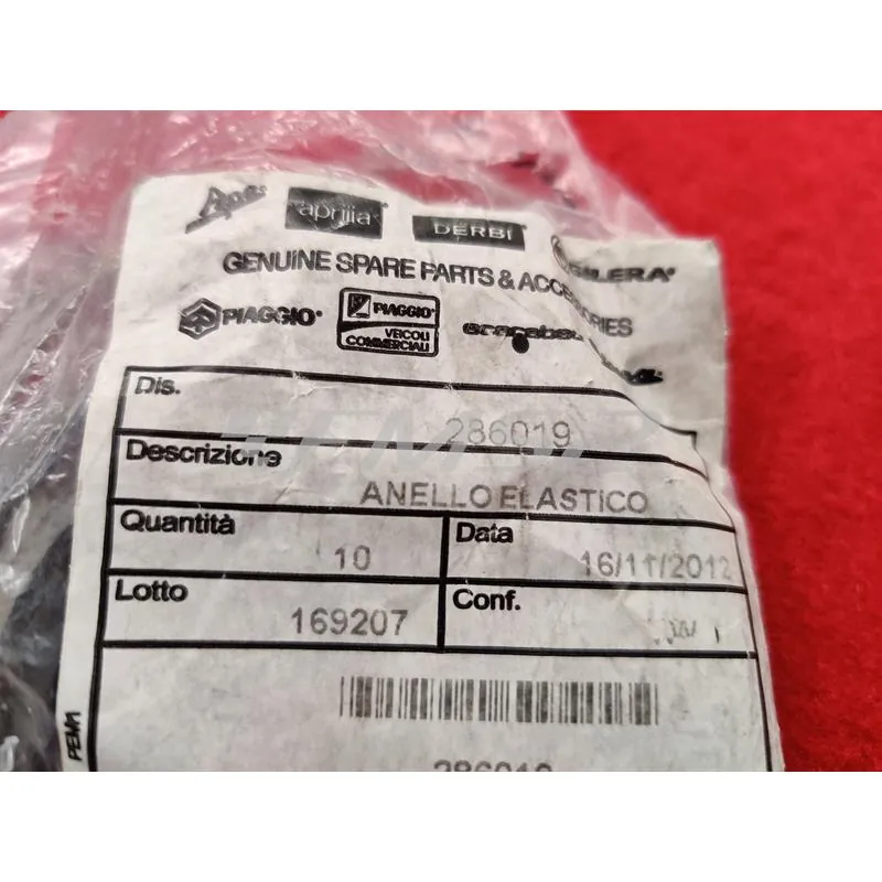 286019 Anello elastico (Piaggio Gilera)