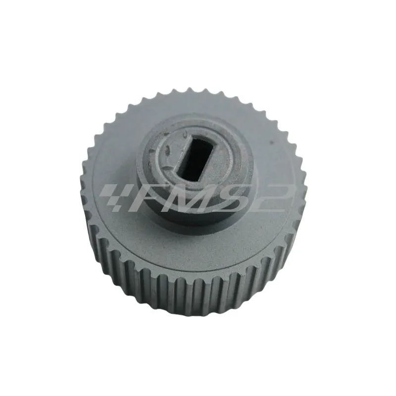 Ingranaggio trascinamento cinghia pompa acqua e olio miscelatore scooter e maxi scooter con motore Piaggio e Gilera 2 tempi raffreddati a liquido, ricambio 289262