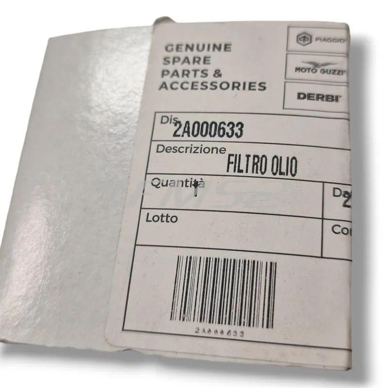 2A000633 Filtro olio originale MOTO GUZZI per MOTO GUZZI V35 / V65 / V7 / 750 SP / V85 / V9 / NEVADA / STRADA / TARGA