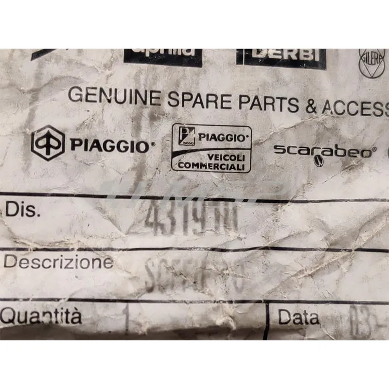 431910 Soffietto filtro aria (Piaggio Gilera)