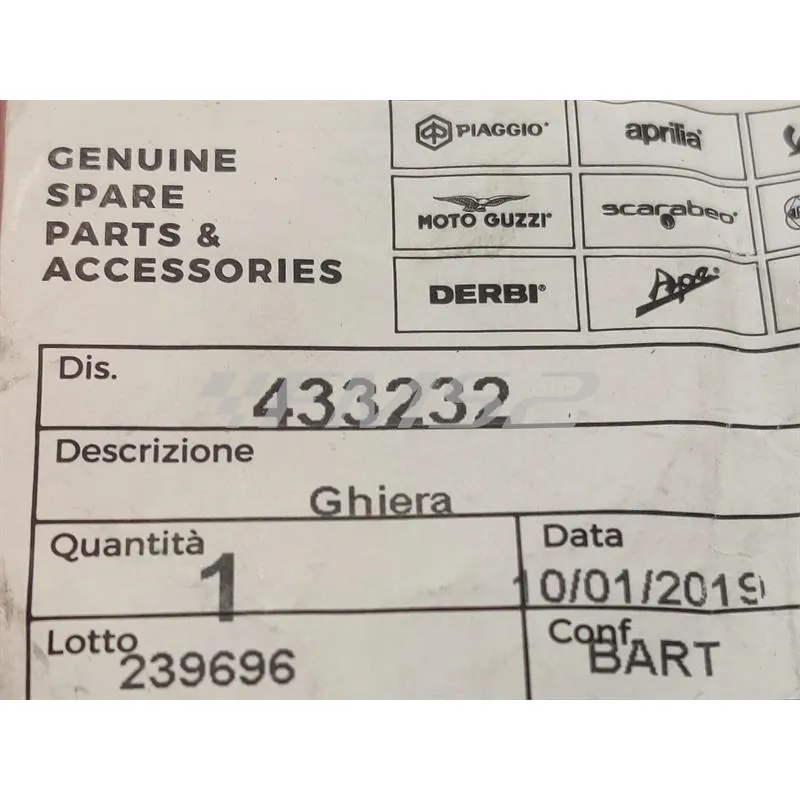 Ghiera (Piaggio Gilera), ricambio 433232