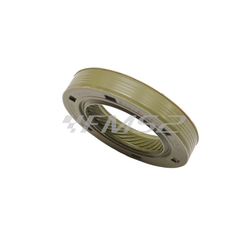 Anello di tenuta paraolio originale Piaggio corteco viton verde con misura 17x28x5 mm BAVISLRSX7 per albero primario scooter con motore Piaggio raffreddati ad aria e liquido prodotti dal 2000 in poi, ricambio 480066