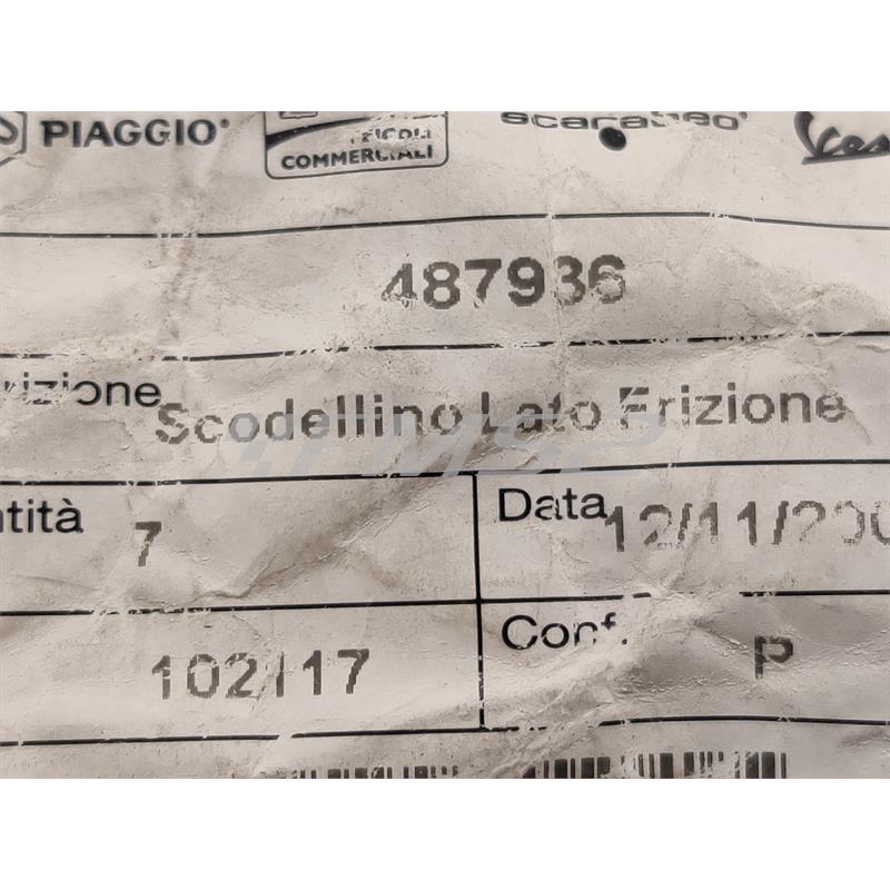 Scodellino lato frizione (Piaggio Gilera), ricambio 487936