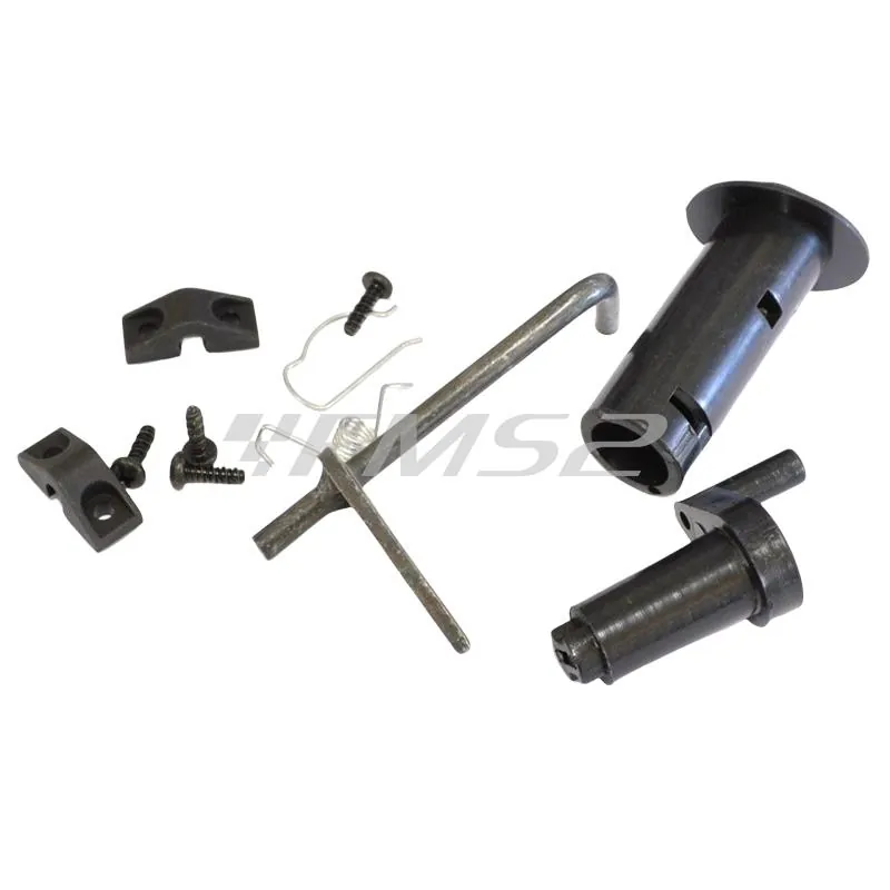 Kit serratura completo di accessori per il fissaggio sulla sella degli scooter Gilera Stalker 50 prodotti dal 1997 al 2008, ricambio 494605