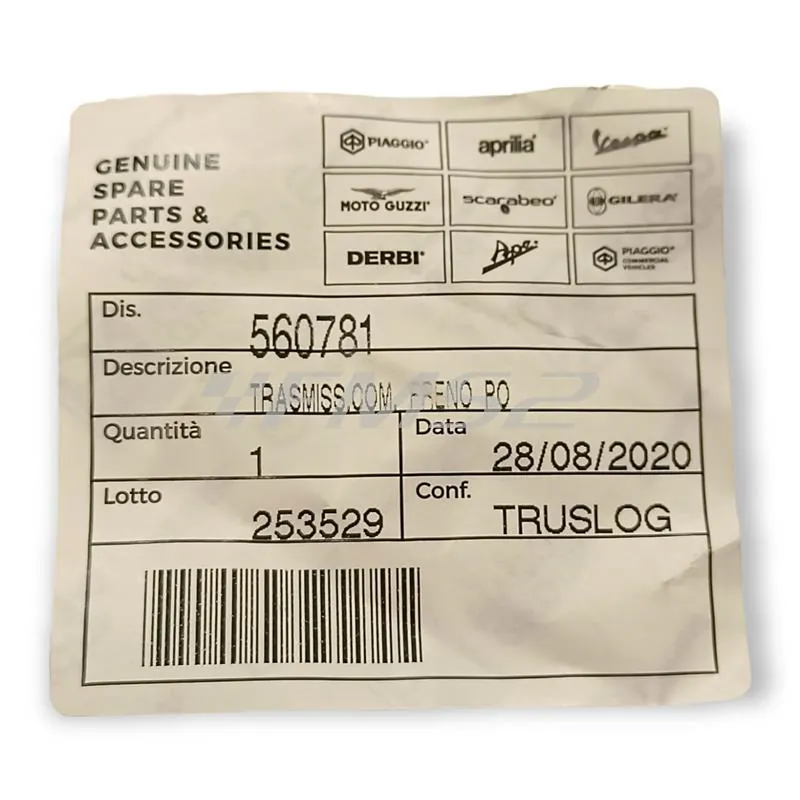 560781 Trasmissione completa freno posteriore (Piaggio Gilera)