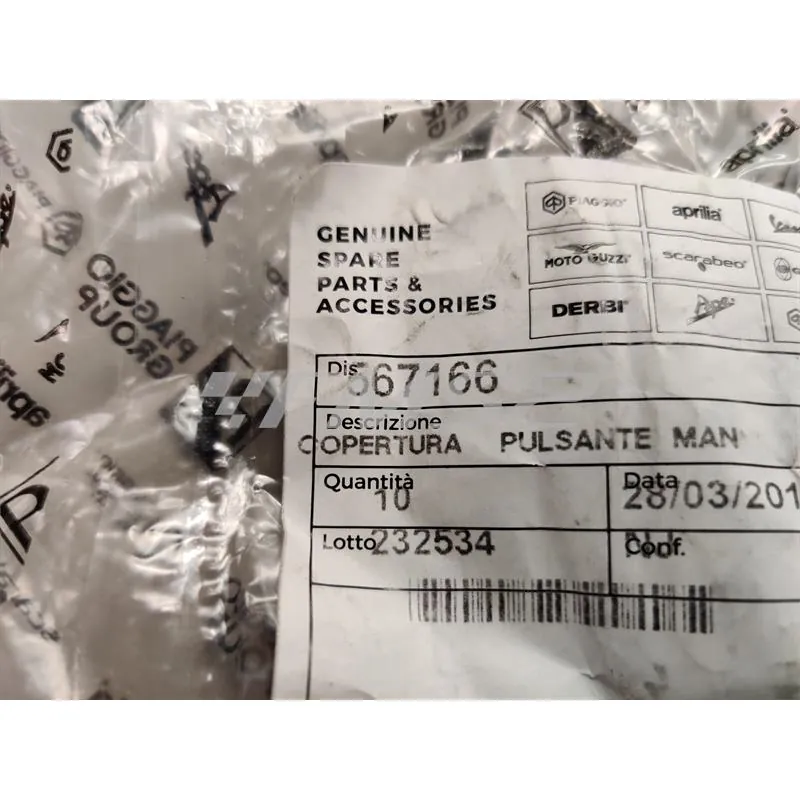 567166 Copertura pulsante maniglia esterna ape