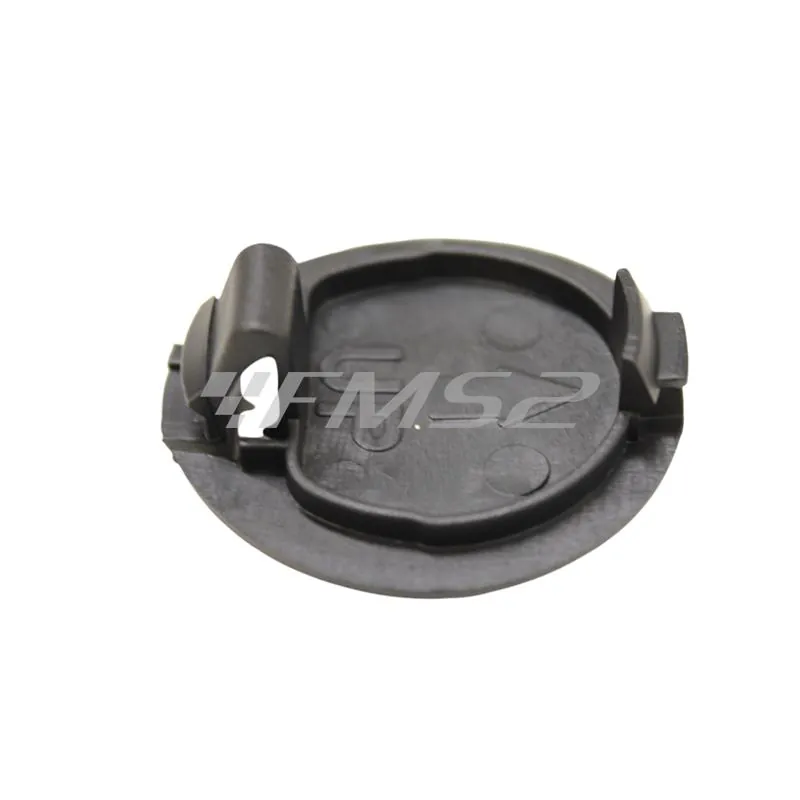 Tappo ovale in plastica di colore nero per spoiler sotto pedana maxi scooter Piaggio Vespa GT, GTS, GTV, GranTurismo fino a 300 cc, ricambio 577405000C