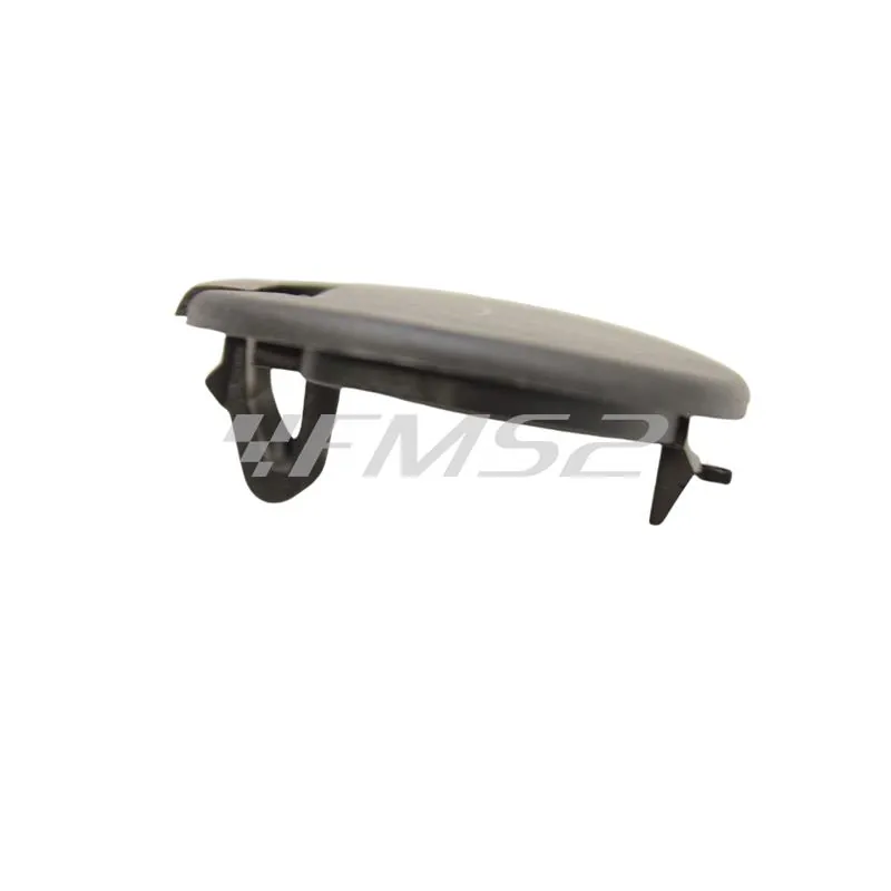 Tappo ovale in plastica di colore nero per spoiler sotto pedana maxi scooter Piaggio Vespa GT, GTS, GTV, GranTurismo fino a 300 cc, ricambio 577405000C