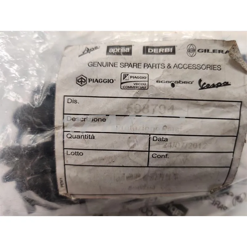 Protezione parafango (Piaggio Gilera), ricambio 598794