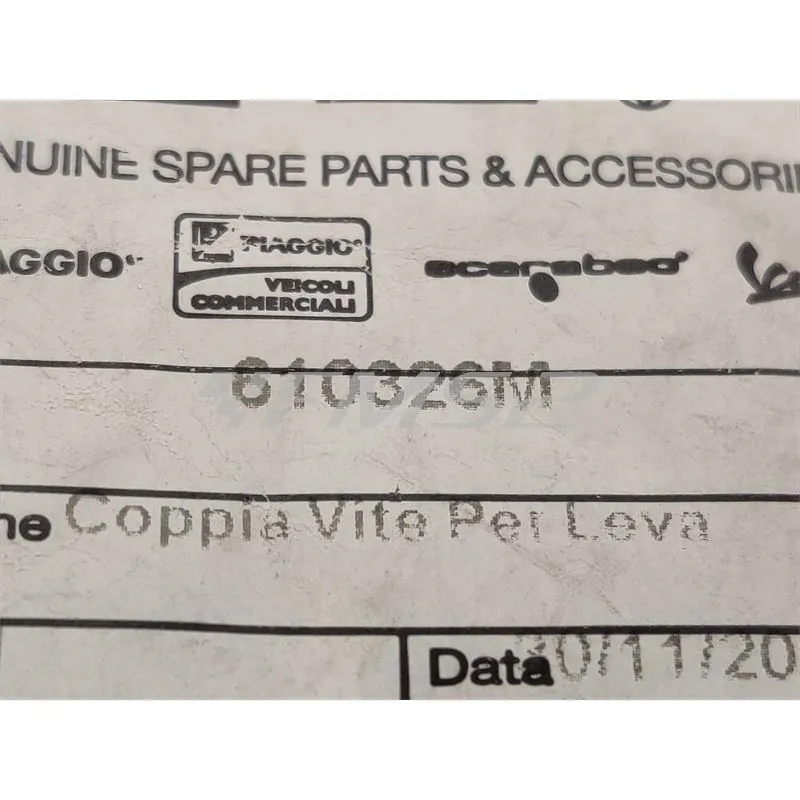 610326M Coppia viti per leve v98-125vt1-v15t-v3 (Piaggio Gilera)