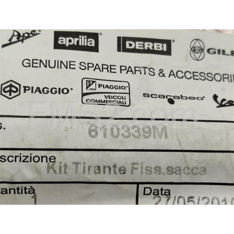 Kit tirante portaborsa (Piaggio Gilera), ricambio 610339M
