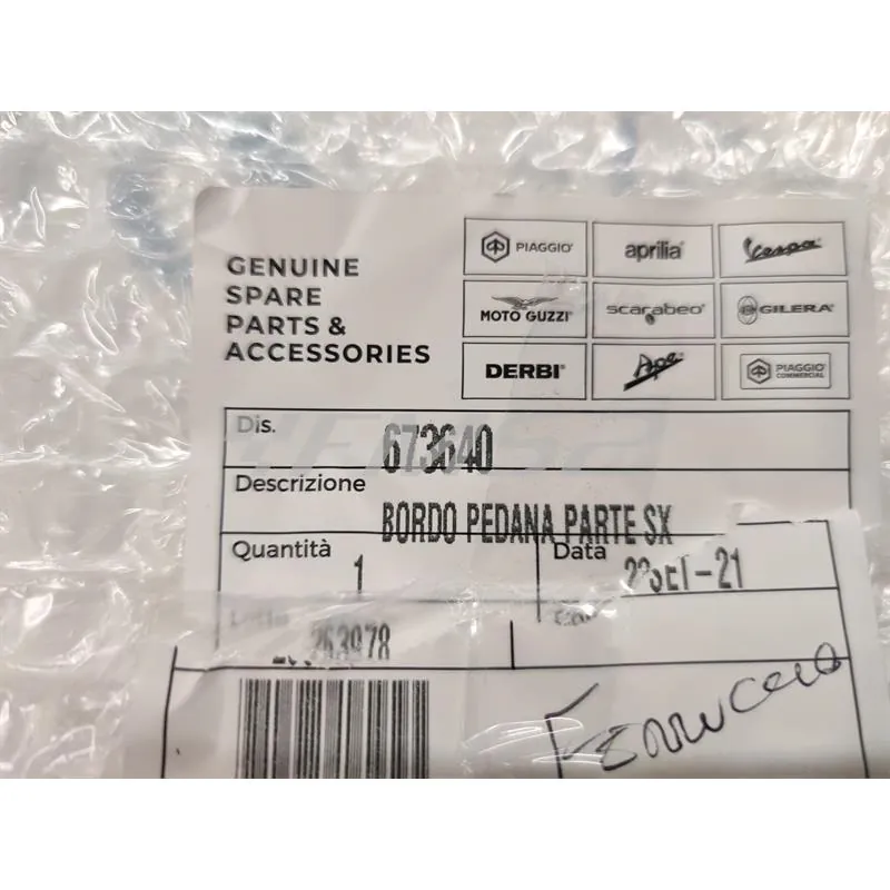 673640 Bordo pedana parte sx