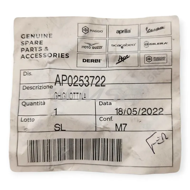 AP0253722 Ghigliottina valvola di scarico a cavo per Rotax 122/123 compatibile con Aprilia 125 2T 1989-2010