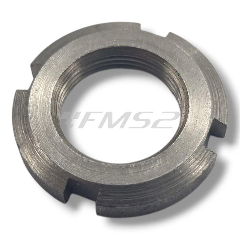 Ghiera filettata con scassi M17x1 originale Aprilia AP8150299 per perno forcellone moto e maxi moto Aprilia