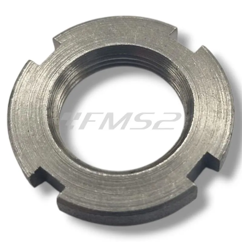Ghiera filettata con scassi M17x1 originale Aprilia AP8150299 per perno forcellone moto e maxi moto Aprilia