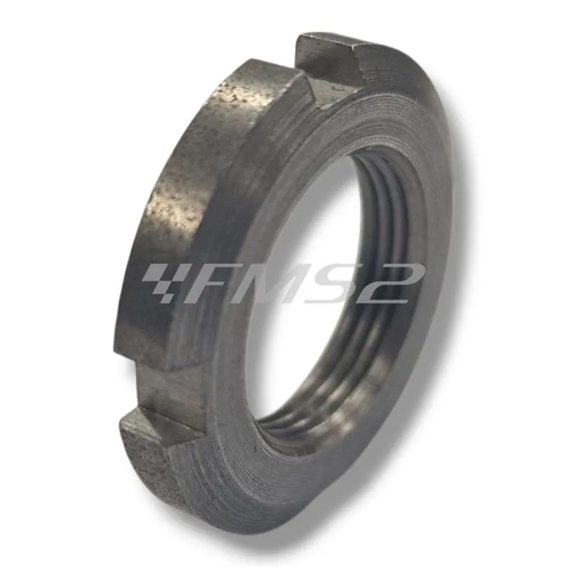 Ghiera filettata con scassi M17x1 originale Aprilia AP8150299 per perno forcellone moto e maxi moto Aprilia