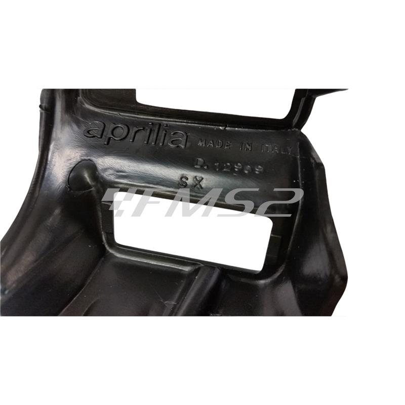 Supporto pulsantiera sinistra in plastica di colore nero originale per scooter Aprilia Sr 50 www, Stealth, Replica, Racing, D-tech prodotti dal 1997 al 2004 e Sr street 50 prodotti dal 2003 al 2012 , ricambio AP8238749