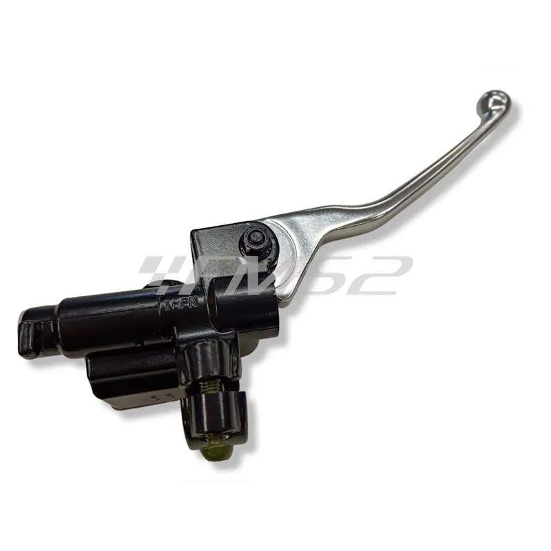 CM074801 Pompa freno posteriore sinistra a comando idraulico completa di leva in alluminio cromata per scooter NRG Power 50 e maxi scooter Vespa GT, GTS e Super 125, 250 e 300 cc