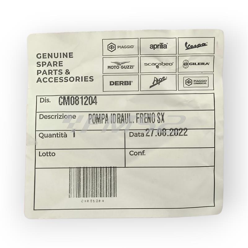 Pompa idraul. freno sx, ricambio CM081204