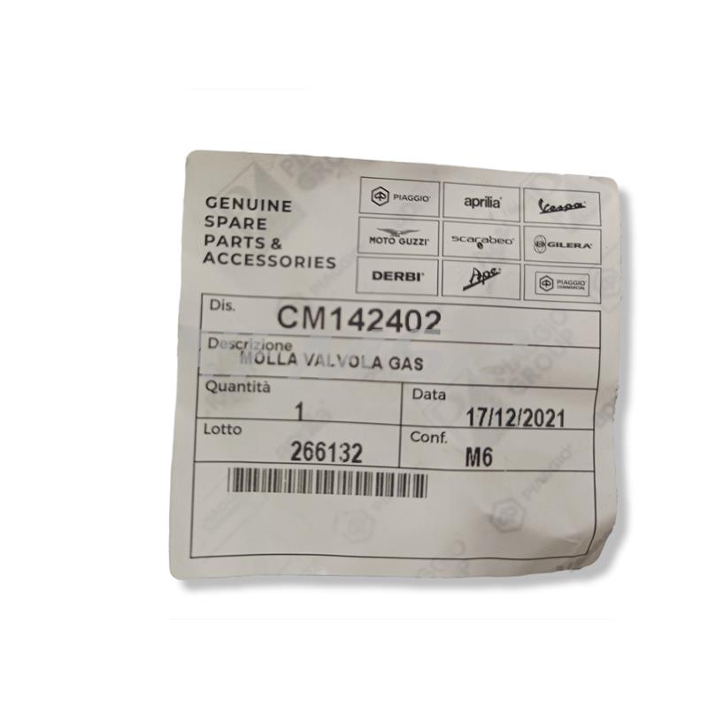 Molla valvola gas, ricambio CM142402