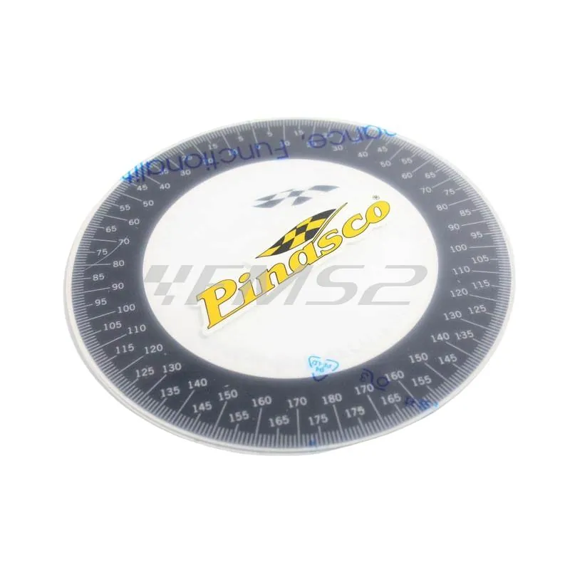 Disco graduato Pinasco per il controllo dell'anticipo e la messa in fase delle accensioni dei motori scooter, ricambio 10070830