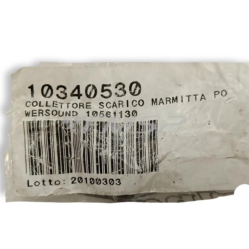 Collettore scarico marmitta powersound 1 (Pinasco), ricambio 10340530