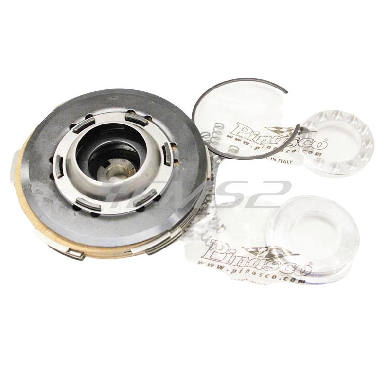 Gruppo frizione completa Pinasco power clutch a 12 molle rinforzate per Piaggio Vespa 50 - Vespa 125 Primavera - Vespa 125 ET3 - PK 50 e PK 1, ricambio 25090721