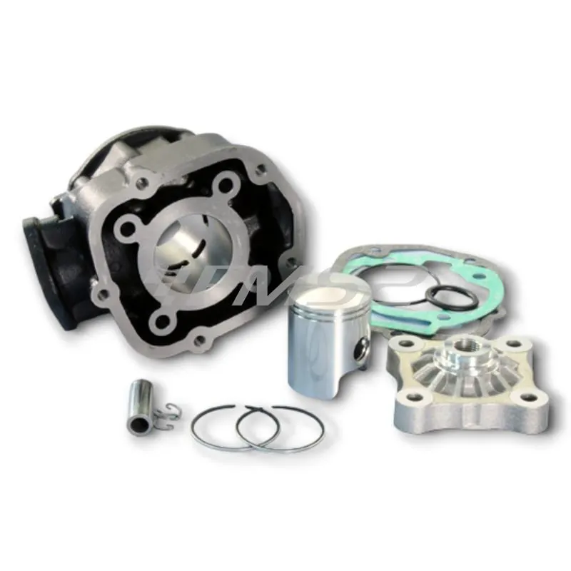 Gruppo termico motore Polini per enduro, motard e stradali con motore Derbi Aprilia D50B0 con diametro 39,88 mm e cilindrata 50cc raffreddati a liquido, ricambio 1090018