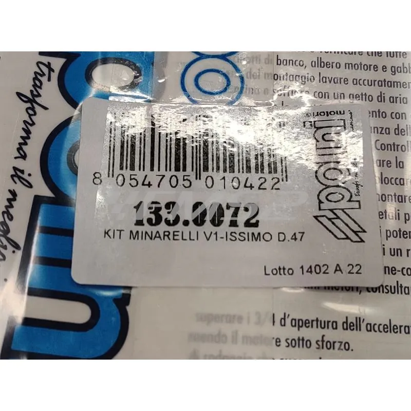 133.0072 Motore gruppo termico Polini per ciclomotori con motore Minarelli v1-issimo diametro 47